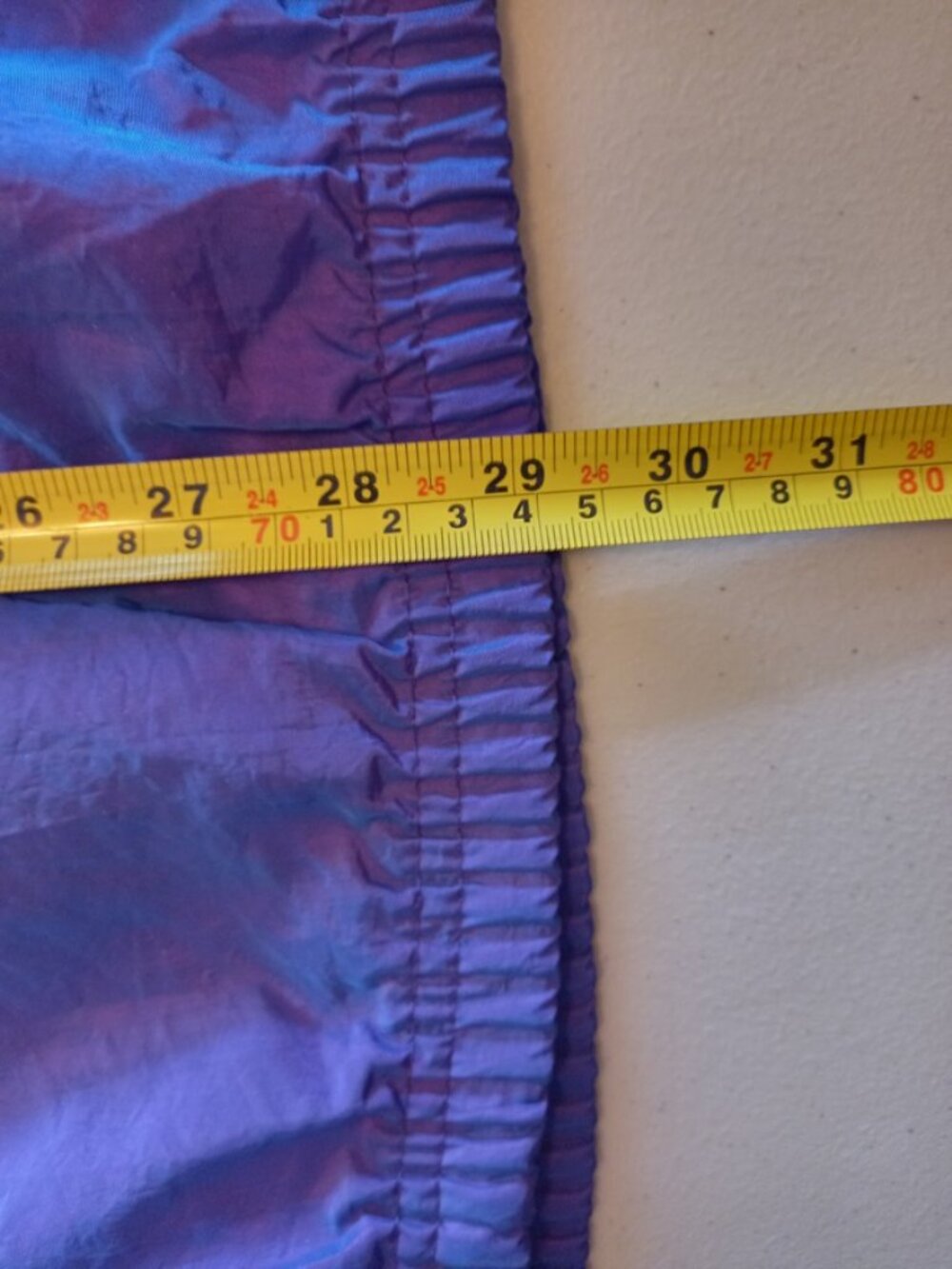 Vintage Surf Style 1/4 Zip Iridescent Purple Windbreaker Jacket Adult XL - Picture 6 of 7